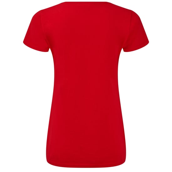 Fruit of the Loom Dames/Dames Iconisch V Hals T-shirt (Rood) - Image 2