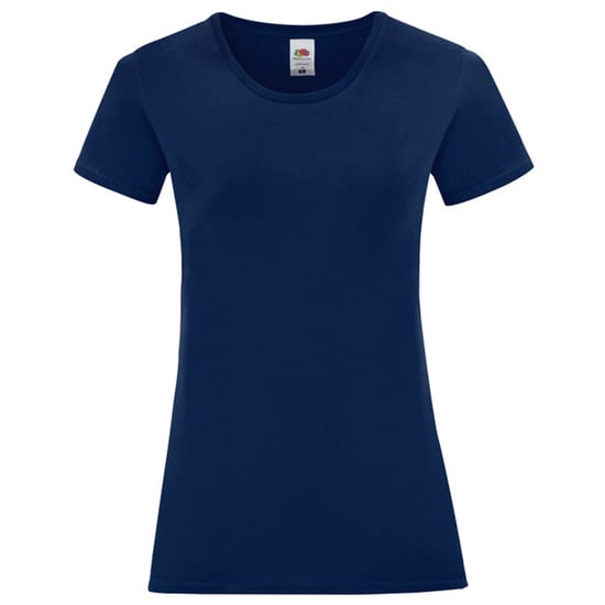 Fruit of the Loom Dames/Dames Iconic Combed Cotton T-shirt (Marine) - Image 1