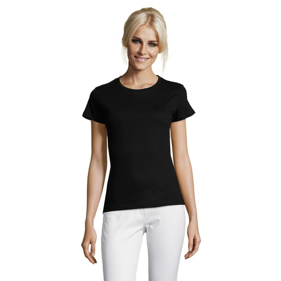 SOLS Dames/Dames Regent T-Shirt (Diep zwart) - Image 1
