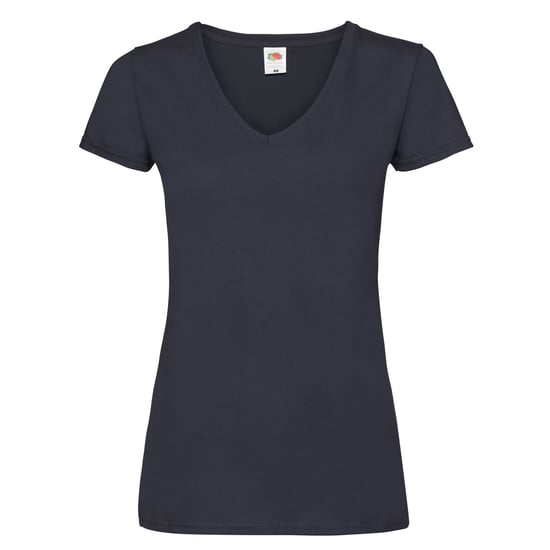 Fruit of the Loom Dames/Dames Valueweight V Hals T-shirt (Deep Navy) - Image 1