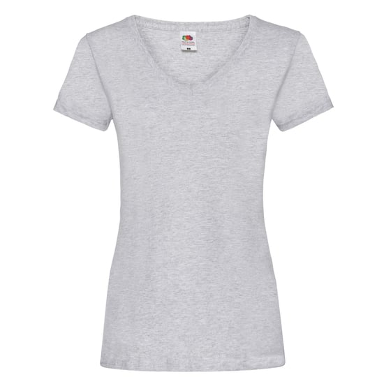 Fruit of the Loom Dames/Dames Valueweight V Hals T-shirt (Heide Grijs) - Image 1