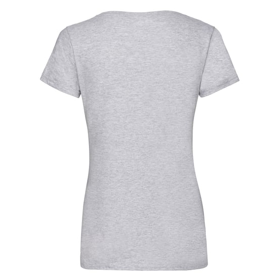 Fruit of the Loom Dames/Dames Valueweight V Hals T-shirt (Heide Grijs) - Image 2