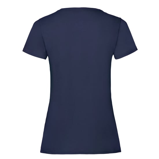 Fruit of the Loom Dames/Dames Valueweight T-Shirt (Deep Navy) - Image 2