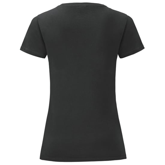 Fruit of the Loom Dames/Dames Iconic Combed Cotton T-shirt (Zwart) - Image 2