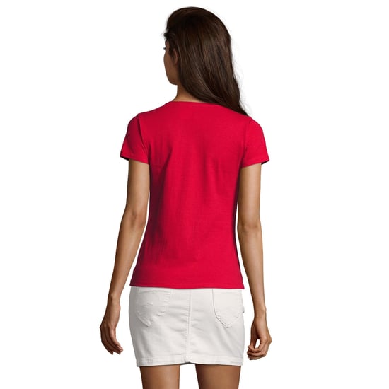 SOLS Dames/Dames Imperial V Hals T-shirt (Rood) - Image 2