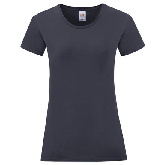 Fruit of the Loom Dames/Dames Iconic Combed Cotton T-shirt (Deep Navy) - Image 1