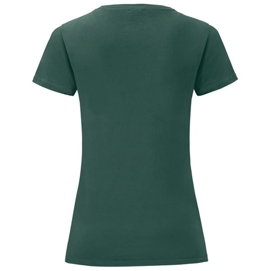Fruit of the Loom Dames/Dames Iconic Combed Cotton T-shirt (Bosgroen) - Image 2