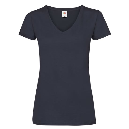 Fruit of the Loom Dames/Dames Valueweight V Hals T-shirt (Deep Navy) - Image 1