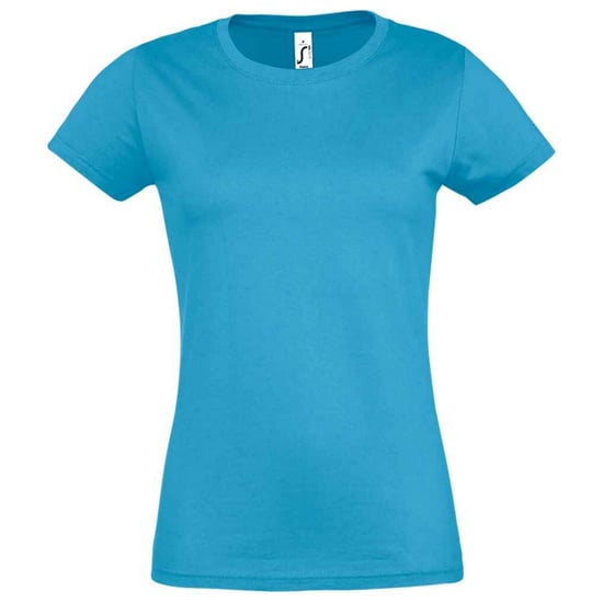 SOLS Dames/Dames Imperial T-shirt (Aqua) - Image 1