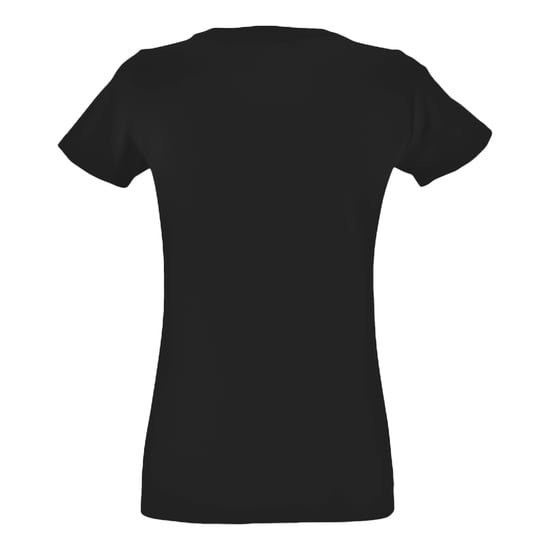 SOLS Womens/Ladies Regent Round Neck Fitted T-Shirt (Deep Black) - Image 2
