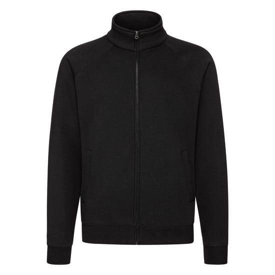 Fruit of the Loom Mens Premium Sweat Jacket (Black) - Image 1