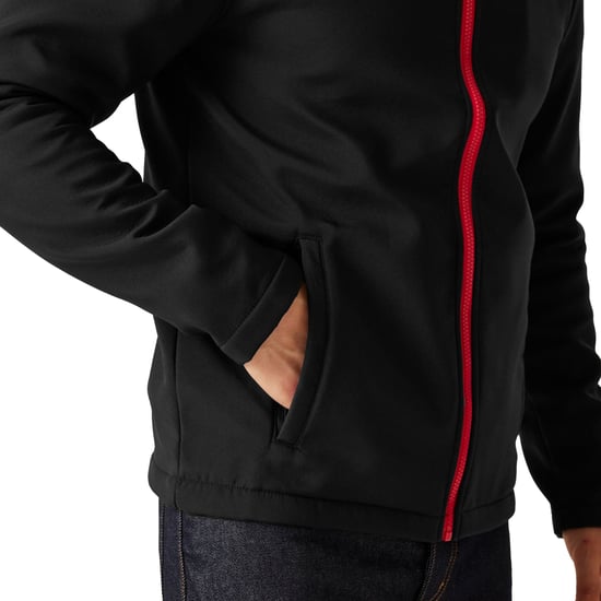 Regatta Heren Ablaze Printable Soft Shell Jas (Zwart/Klassiek Rood) - Image 3
