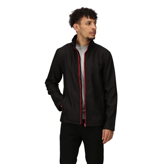 Regatta Heren Ablaze Printable Soft Shell Jas (Zwart/Klassiek Rood) - Image 4
