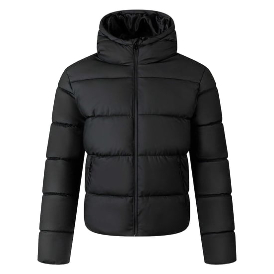 Minoti Effen heren PU jas met rits (Zwart) - Image 1