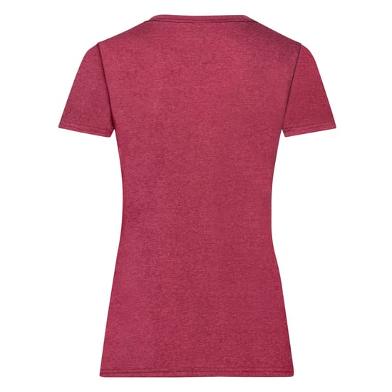 Fruit of the Loom Dames/Dames Valueweight T-Shirt (Vintage Heide Rood) - Image 2