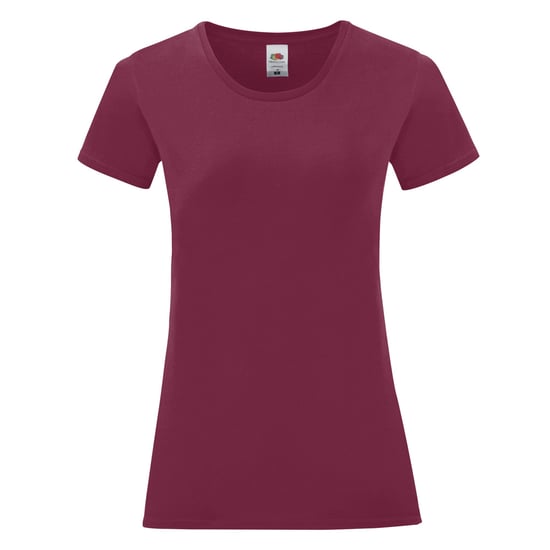 Fruit of the Loom Womens/Ladies Iconic 150 T-Shirt (Burgundy) - Image 1