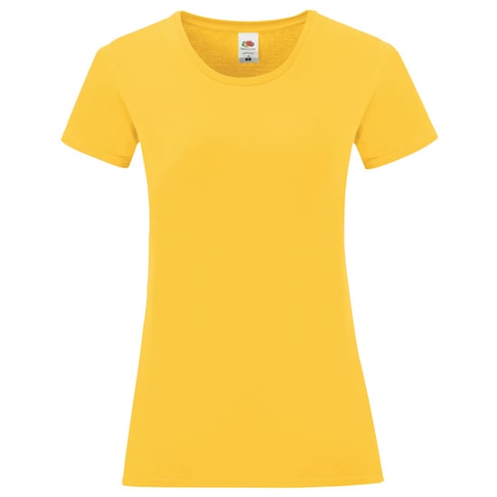 Fruit of the Loom Dames/Dames Iconic Combed Cotton T-shirt (Zonnebloem) - Image 1