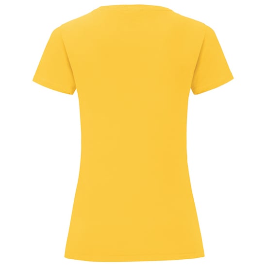 Fruit of the Loom Dames/Dames Iconic Combed Cotton T-shirt (Zonnebloem) - Image 2