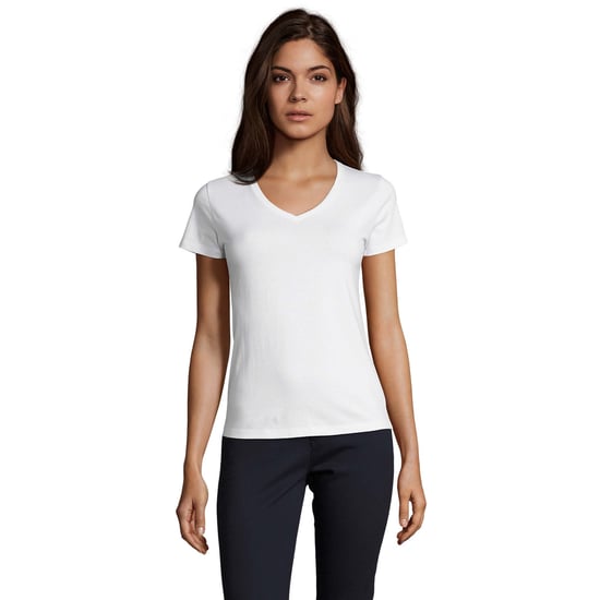 SOLS Dames/Dames Imperial V Hals T-shirt (Wit) - Image 1