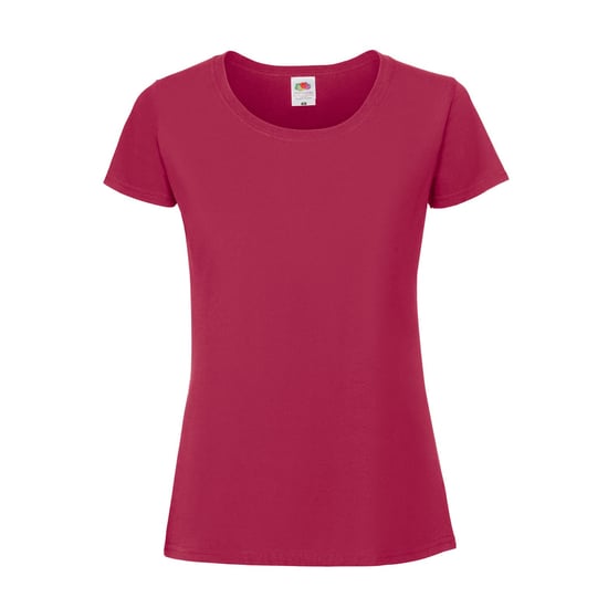 Fruit of the Loom Womens/Ladies Iconic 190 T-Shirt (Cranberry) - Image 1