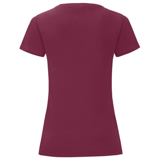 Fruit of the Loom Dames/Dames Iconic Combed Cotton T-shirt (Bourgondië) - Image 2