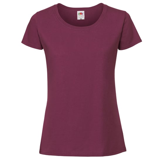 Fruit of the Loom Dames/Dames Iconic 195 Premium Ringspun Katoenen T-Shirt (Bourgondië) - Image 1