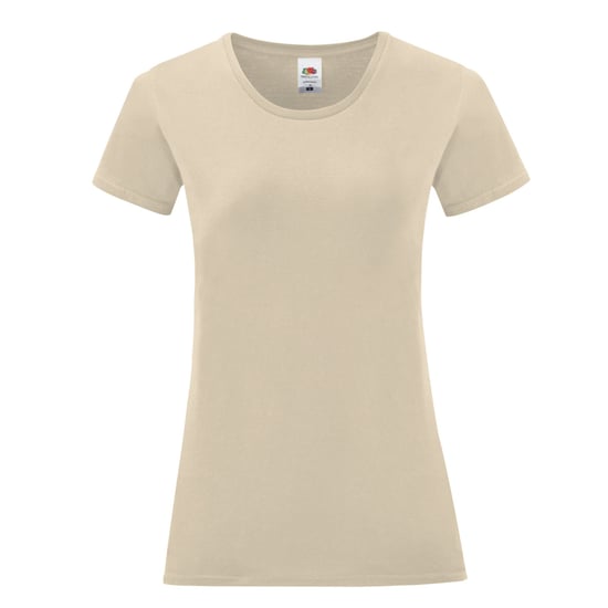 Fruit of the Loom Dames/dames Iconisch 150 T-Shirt (Natuurlijk) - Image 1