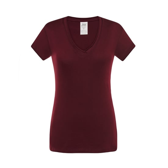 JHK Dames/Dames Sicilia V Hals T-shirt (Kardinaal) - Image 1