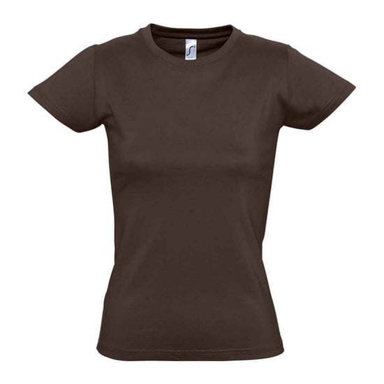 SOLS Dames/Dames Imperial T-shirt (Chocolade) - Image 1