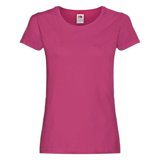 Fruit of the Loom Dames/Dames Origineel Katoenen T-Shirt (Fuchsia) - Image 1