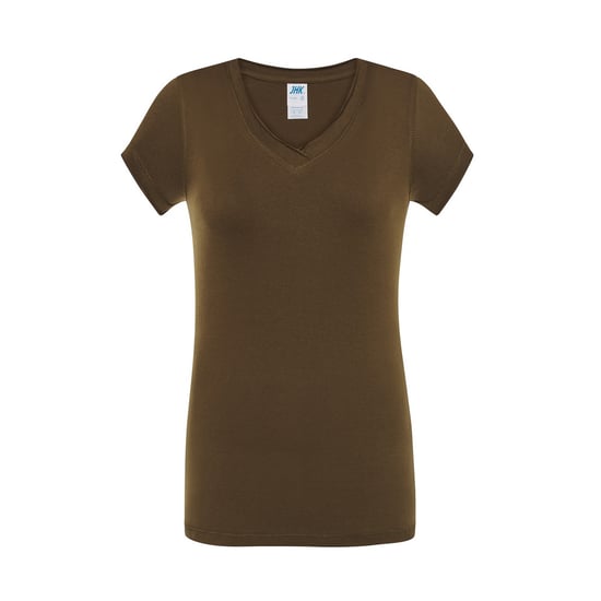 JHK Dames/Dames Sicilia V Hals T-shirt (Khaki) - Image 1