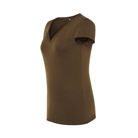 JHK Dames/Dames Sicilia V Hals T-shirt (Khaki) - Image 3