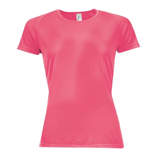 SOLS Dames/Dames Sportief Raglan T-shirt (Neon-koraal) - Image 1