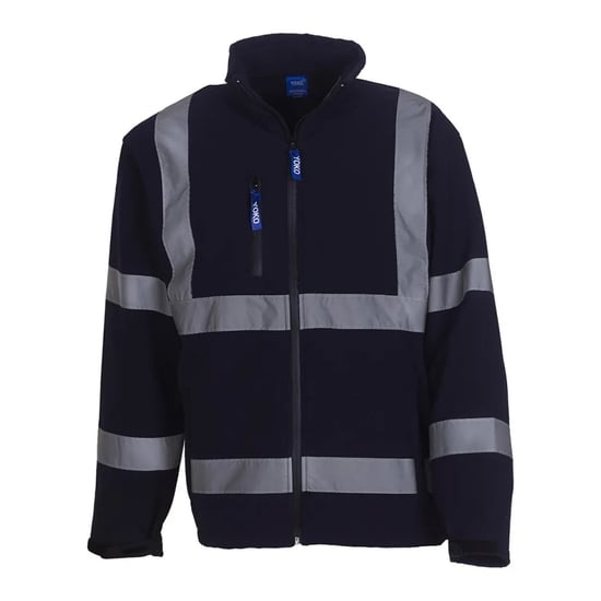 Yoko Heren Fluo Soft Shell Jas (Marine) - Image 1