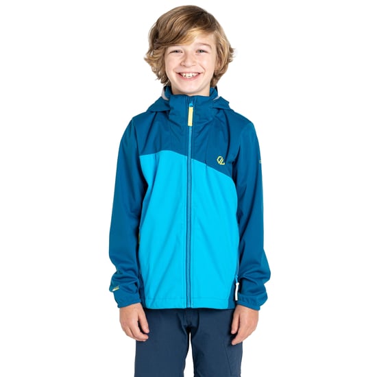 Dare 2B Kinderen/Kinderen Explore Soft Shell Jas (Blauwe Saffier/Voorjaarsvakantie) - Image 1