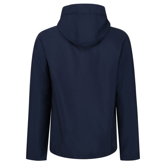 Regatta Heren Venturer 3 Layer Hooded Soft Shell Jacket (Marine / Frans Blauw) - Image 2