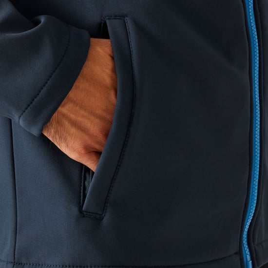 Regatta Heren Ablaze Printable Soft Shell Jas (Marine / Frans Blauw) - Image 3