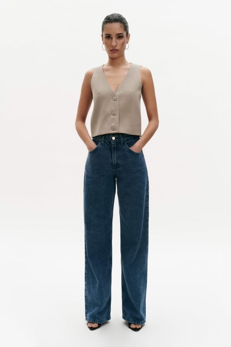 BENU Blå Bomullsjeans Dam - Image 1