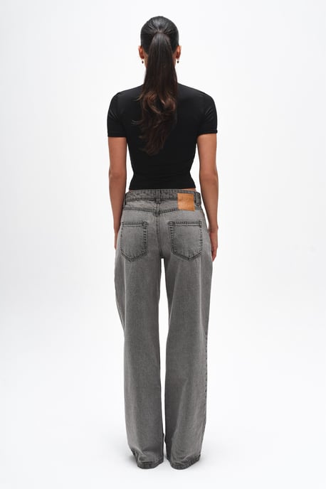 BENU Grå Straight Leg Jeans Dam - Image 2