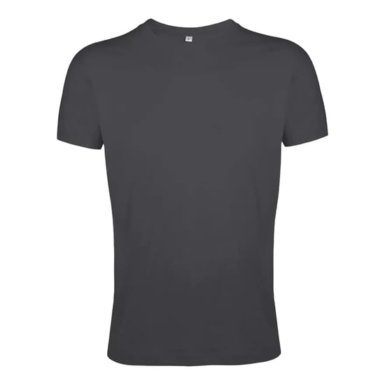SOLS Unisex Regent Slim T-shirt voor volwassenen (Donkergrijs massief) - Image 1