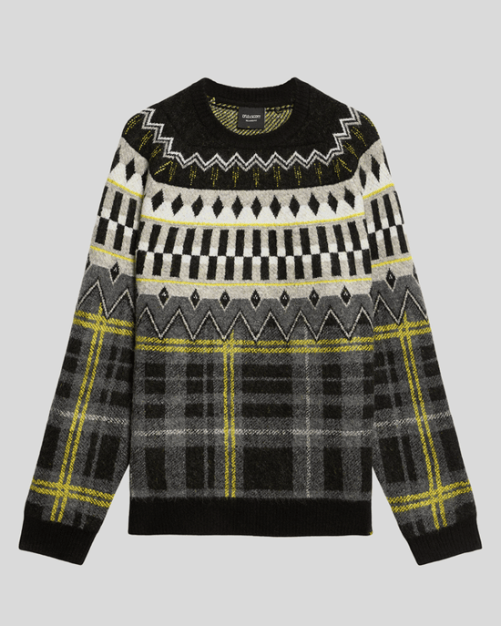 Fair Isle Stickad Tartantröja - Image 5