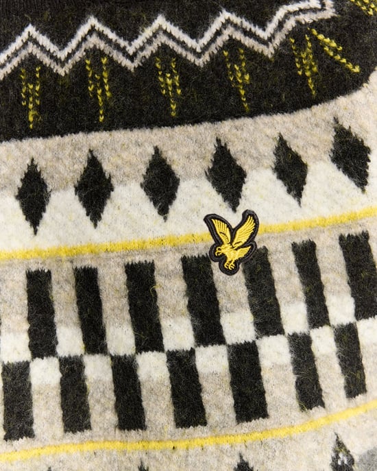 Fair Isle Stickad Tartantröja - Image 6
