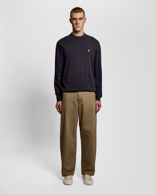 Avslappnad Passform Mock Neck Tröja - Image 2