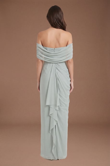 Shawl Back Two In One Contour Collective Bridesmaid Dress - Image 3
