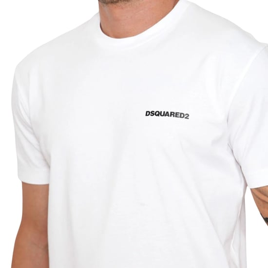 Dsquared2 Cool Fit Headquarters Wit T-shirt - Image 5