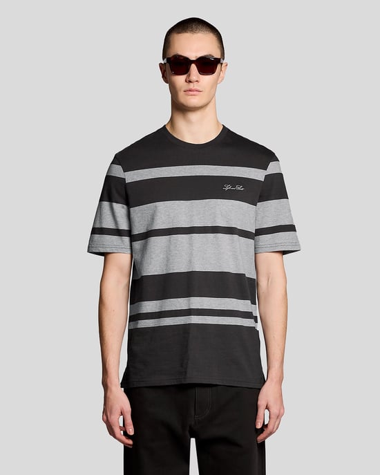 Ontspannen Pasvorm Gestreept T-Shirt - Image 1