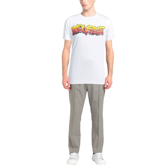 Dsquared2 Wall Tag Logo Wit T-shirt - Image 2