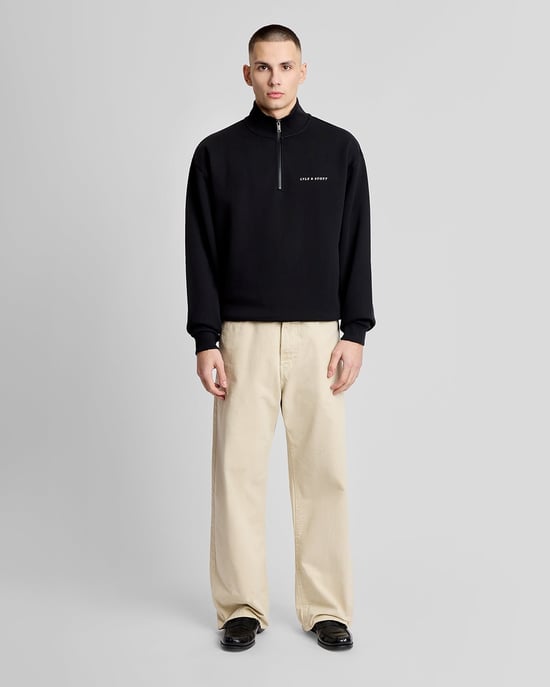 Heavyweight Script 1/4 Zip Sweatshirt - Image 2