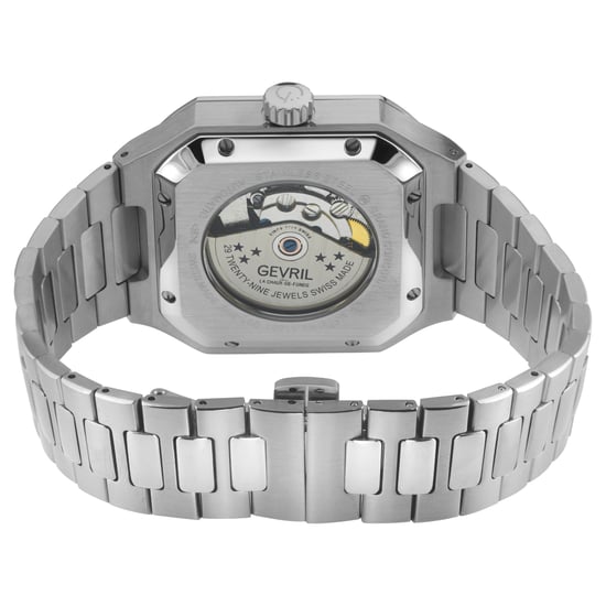Gevril Men's Grand Concourse SS Case, Black Dial, 316L Stainless Steel Watch - Image 2