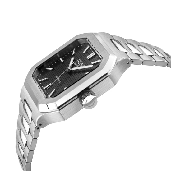 Gevril Men's Grand Concourse SS Case, Black Dial, 316L Stainless Steel Watch - Image 3